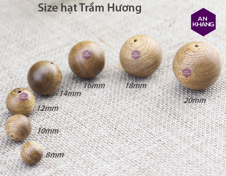 Size Số hạt vòng trầm hương