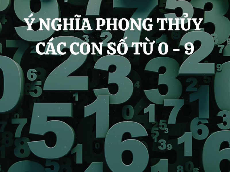 Ý nghĩa phong thủy của các con số từ 0 - 9: Những bí ẩn và tài lộc đằng sau những con số này