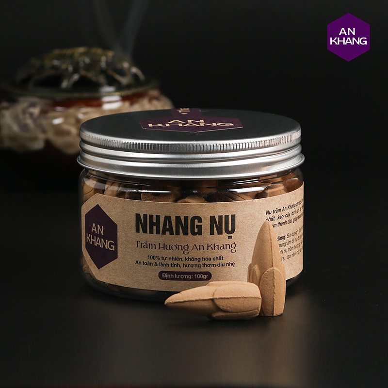 Nhang nụ trầm hương xông nhà tẩy uế phong thủy An Khang Hexa 100gr